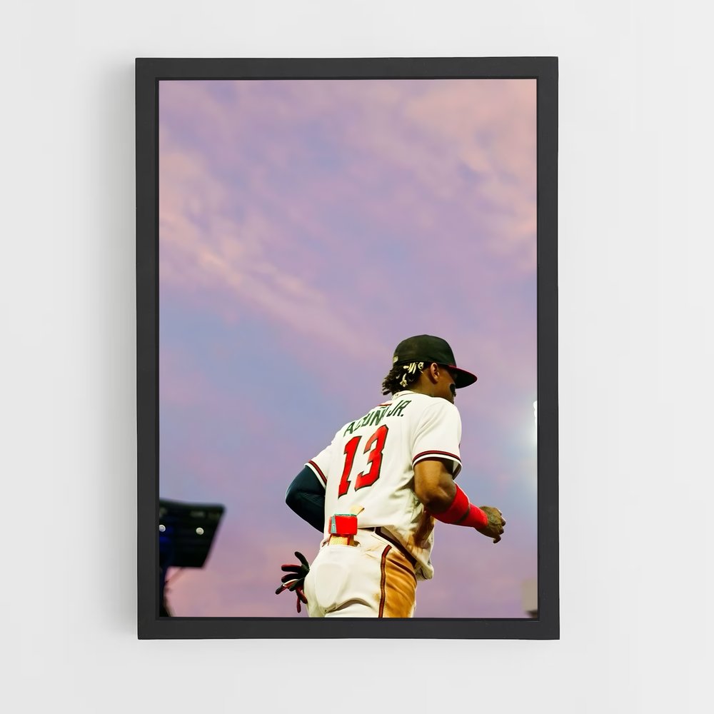 Poster La Course Vers La Première Base – affiche Baseball (vue 2)